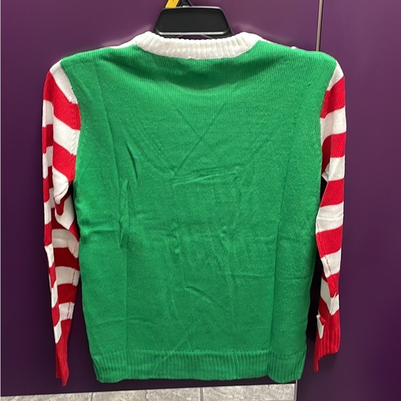 Santas Helper Elf Christmas Sweater Ugly Xmas Sweater Size: M/L NEW!! - Picture 6 of 7